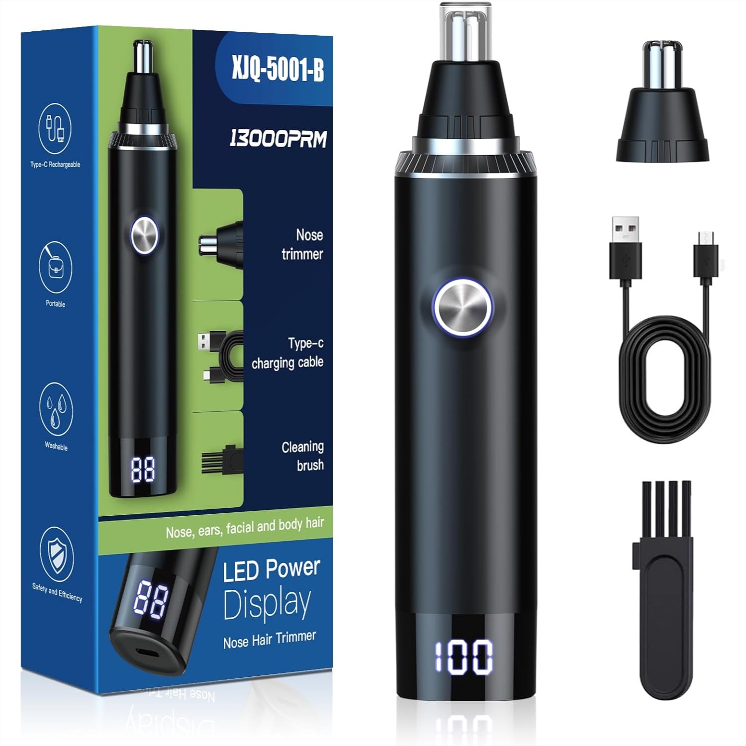 Men'S Grooming Ear Hair - Ear and Nose Hair Trimmer for