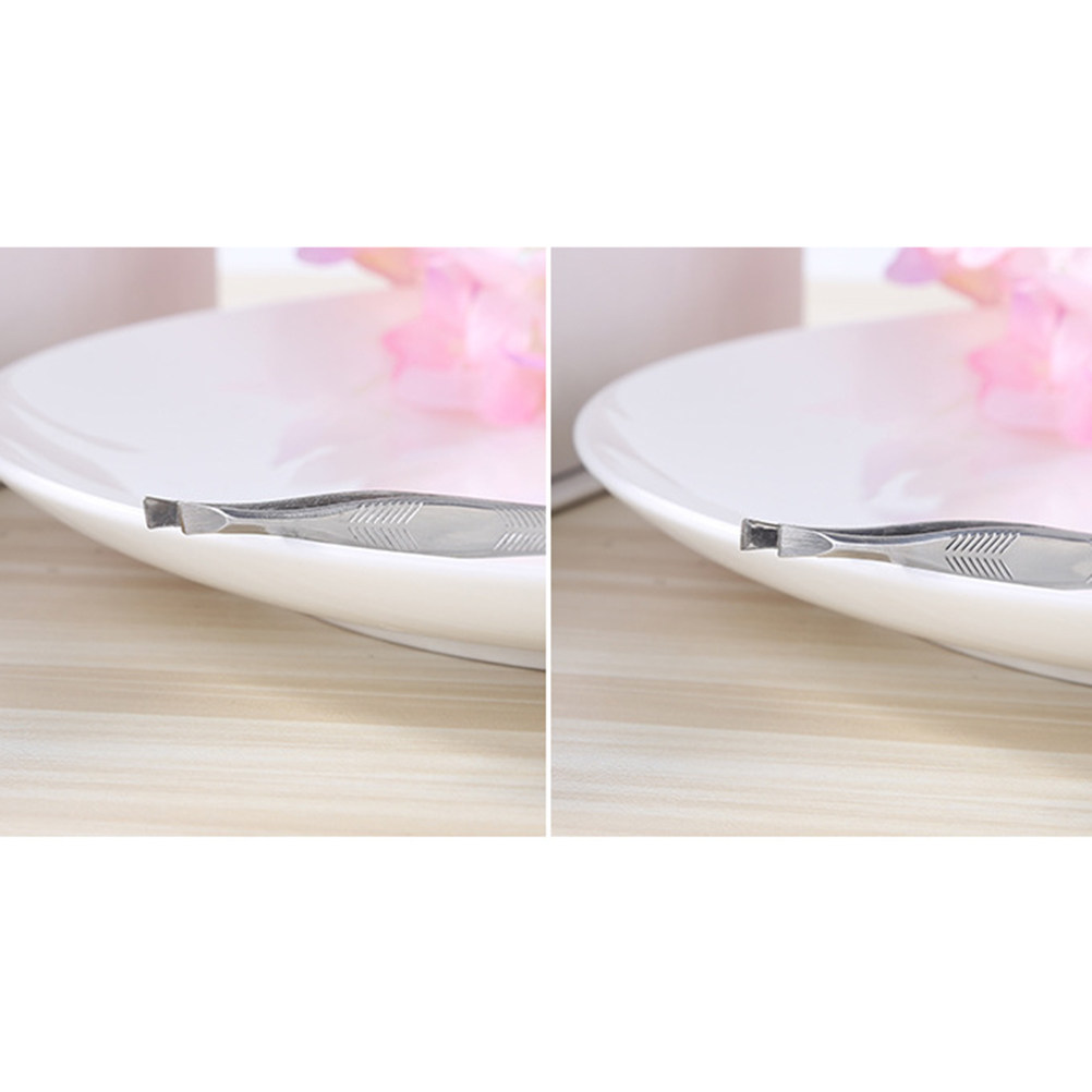 Men'S Grooming Tips - Stainless Steel Eyebrow Tweezers Slant Tip