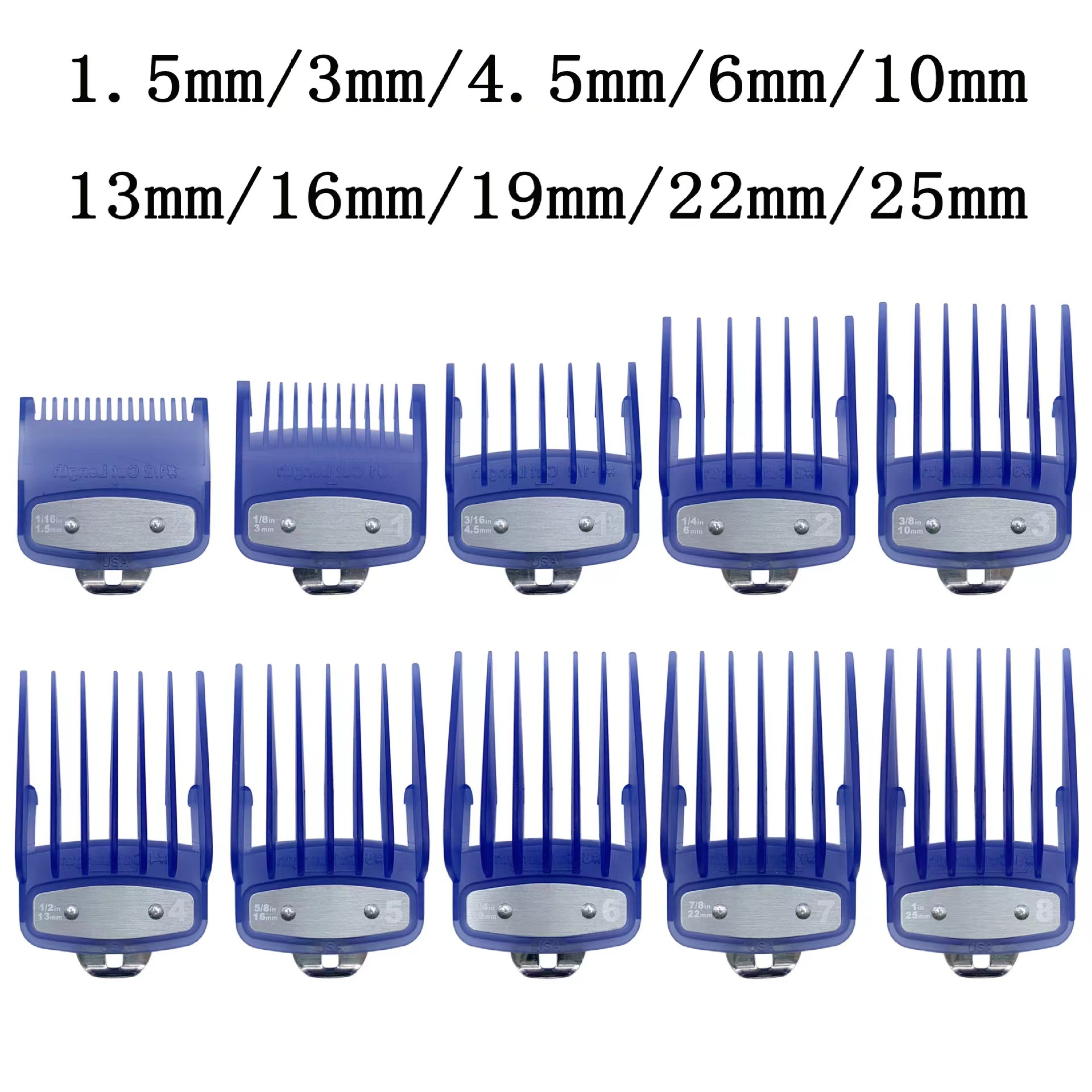 Hair Clipper Professional - 10Pcs Transparent Hair Clipper Guards For