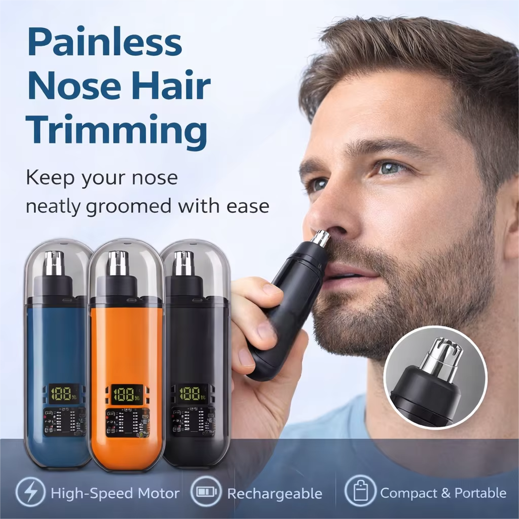 Eyebrow Razor Trimmer - Nose Hair Trimmer Rechargeable Electric Nose
