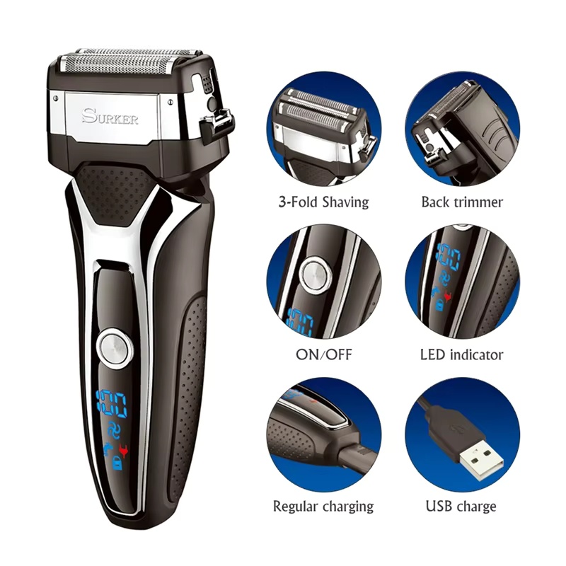 Men'S Grooming Essentials - Surker Electric Shaver for Men Rechargeable