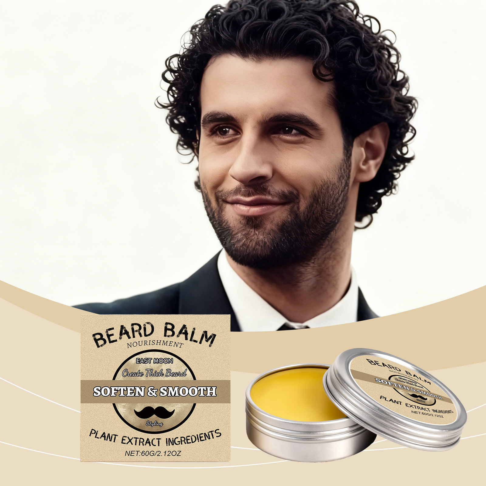 Men'S Grooming Wax - Men's Beard WaxSoft, Smooth & Natural