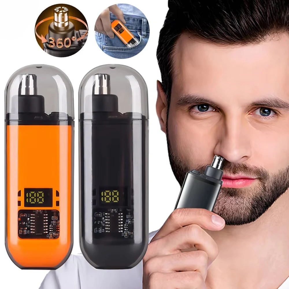 Men'S Grooming Ear Hair - Rechargeable Nose Hair Trimmer and Facial