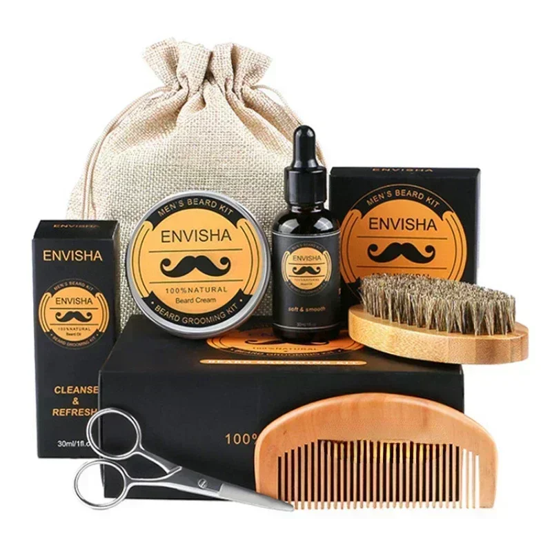Men'S Grooming Wax - 6pcs/set Men Beard Barba Grooming Beard