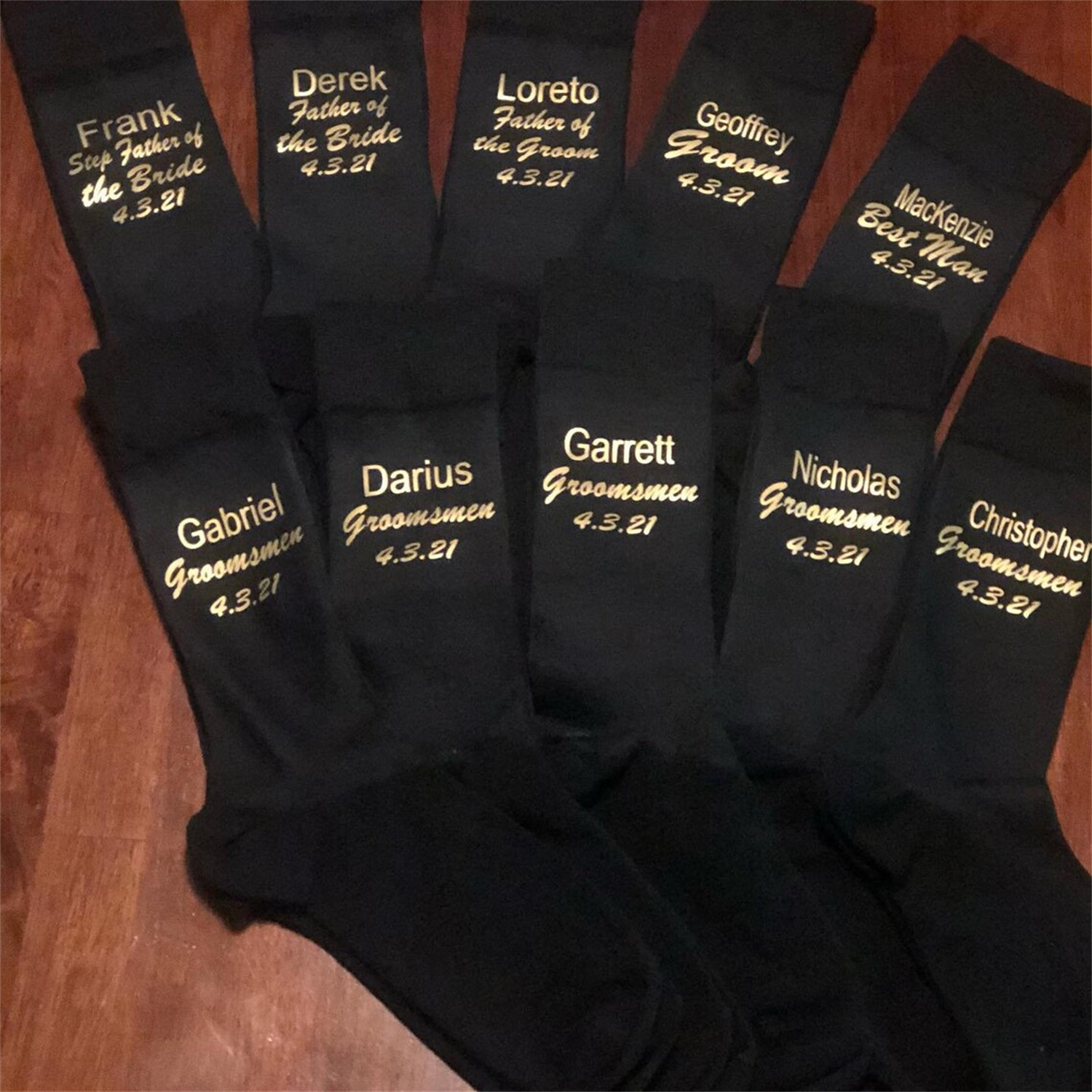 Men'S Grooming Wedding Day - SocksTeam Groom, Groom Socks, Father of