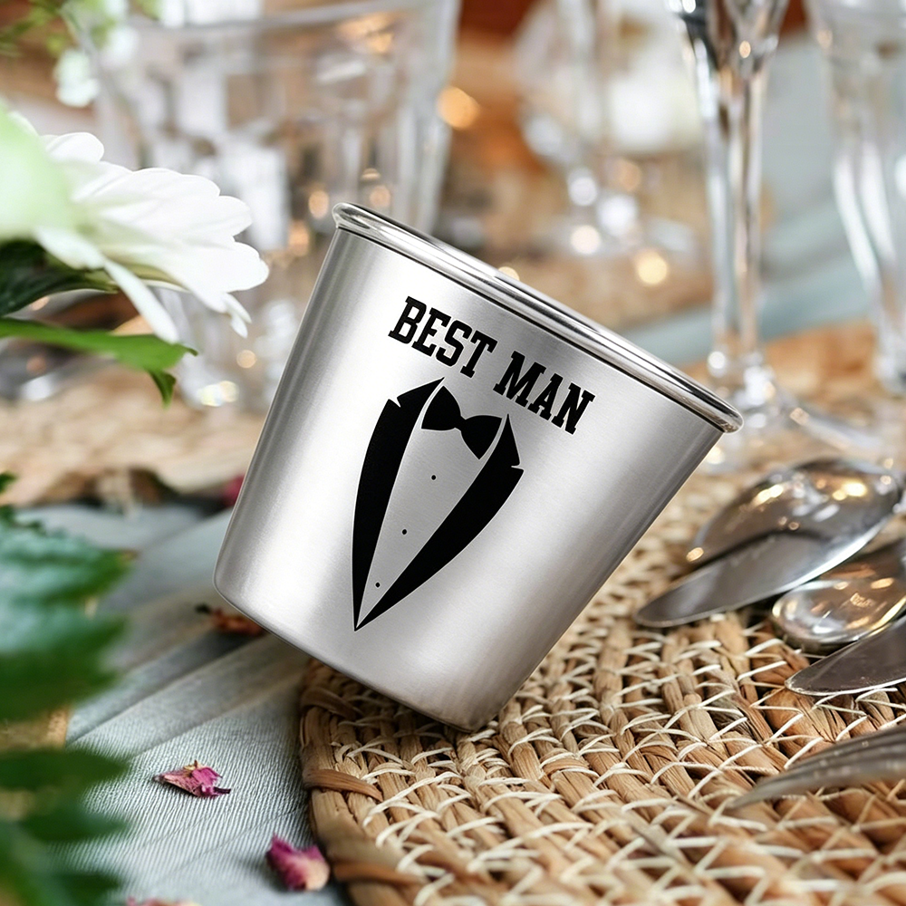 Custom Groomsman Shot Glass Se - Men'S Grooming Wedding Day ulasan dan harga