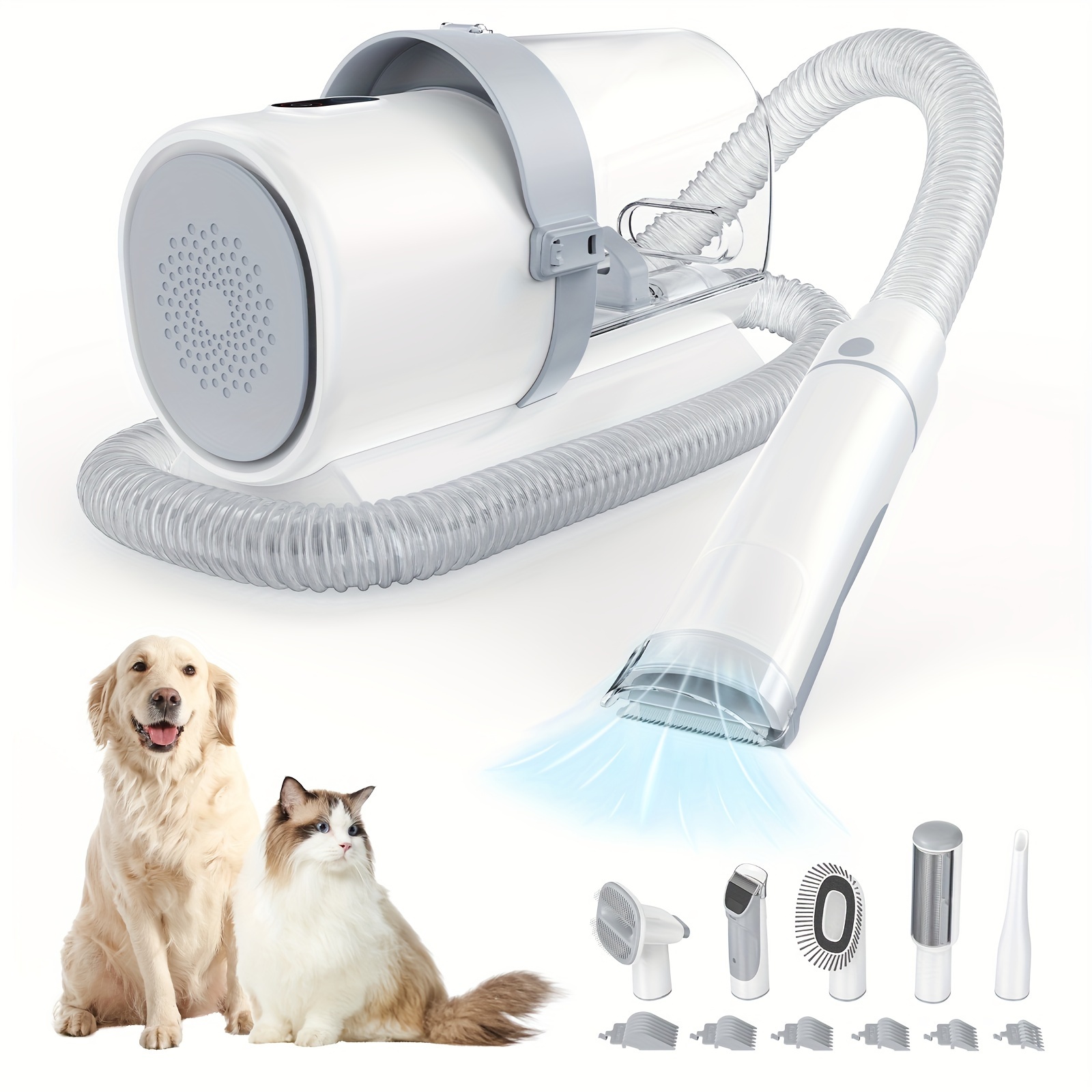 Pet Grooming Vacuum Kit 5 in 1 - Hair Clipper Professional ulasan dan harga