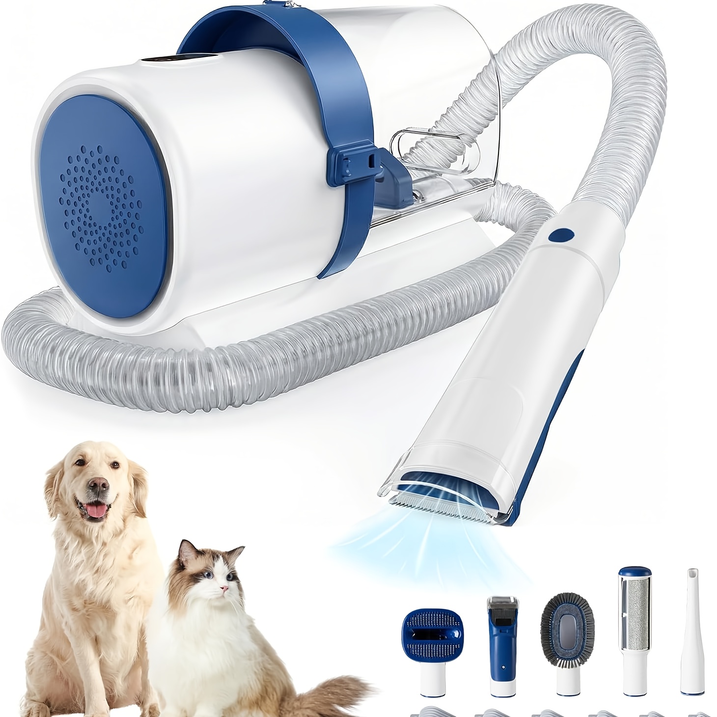 Pet Grooming Vacuum Kit 5 in 1 - Hair Clipper Professional ulasan dan harga