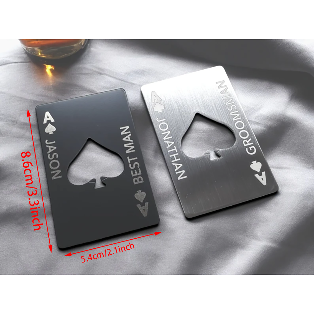 Custom Ace of Spades Groomsmen - Men'S Grooming Wedding Day ulasan dan harga