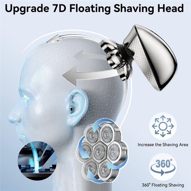 【LOVE】7D Rotary Head Shavers F - Men'S Grooming Accessories Kit ulasan dan harga