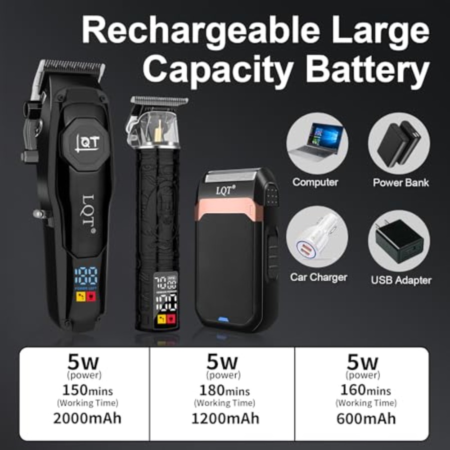 Professional Cordless Hair Cli - Men'S Grooming Electric Trimmer ulasan dan harga