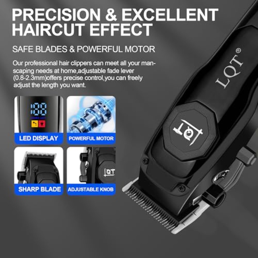 Professional Cordless Hair Cli - Men'S Grooming Electric Trimmer ulasan dan harga