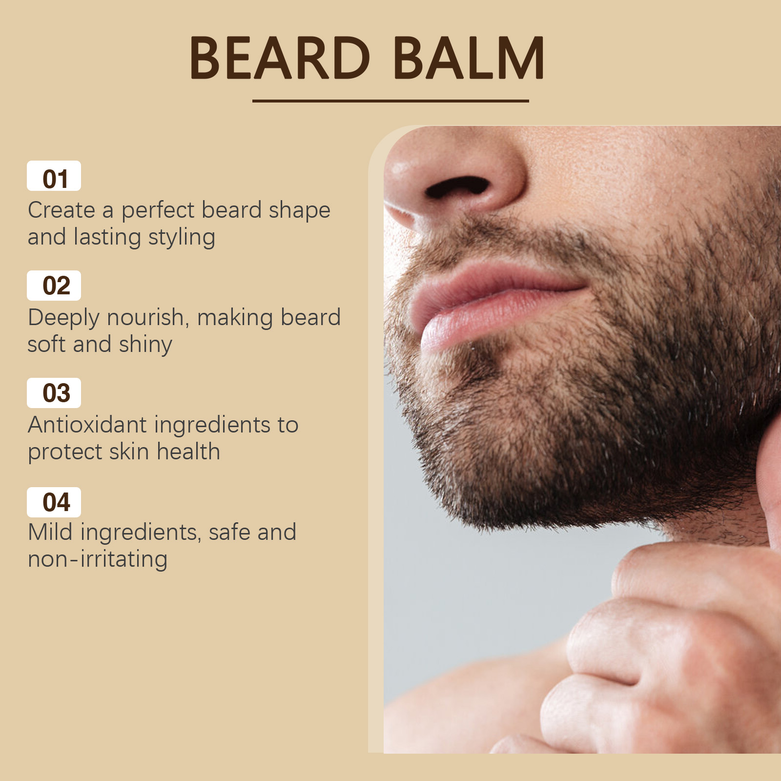 Men's beard care wax - smooth, - Men'S Grooming Wax ulasan dan harga