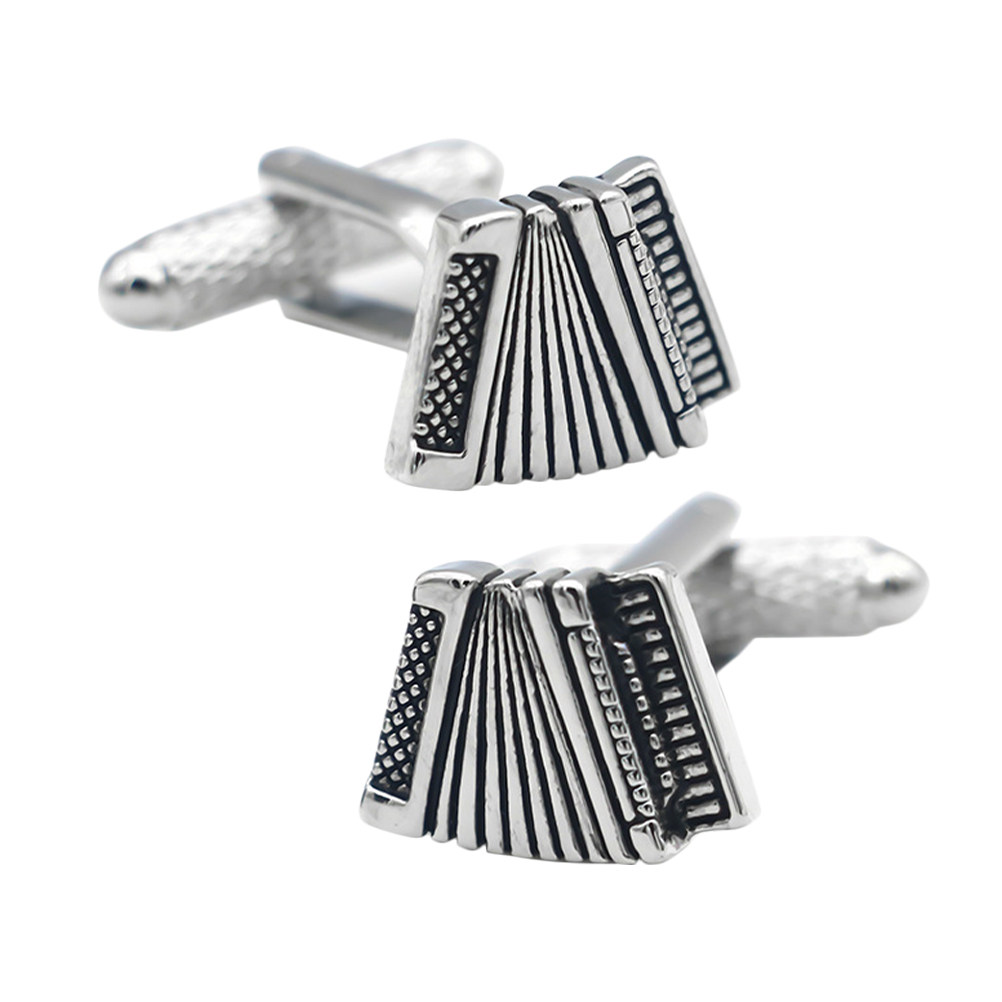 2Pcs Accordion Cufflinks Men L - Men'S Grooming Wedding Day ulasan dan harga