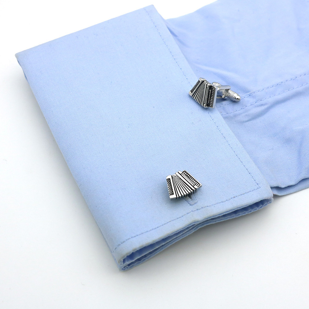 2Pcs Accordion Cufflinks Men L - Men'S Grooming Wedding Day ulasan dan harga