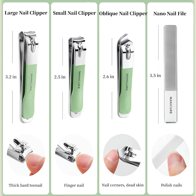 4 Pcs Manicure Set Stainless S - Men'S Grooming Essentials ulasan dan harga