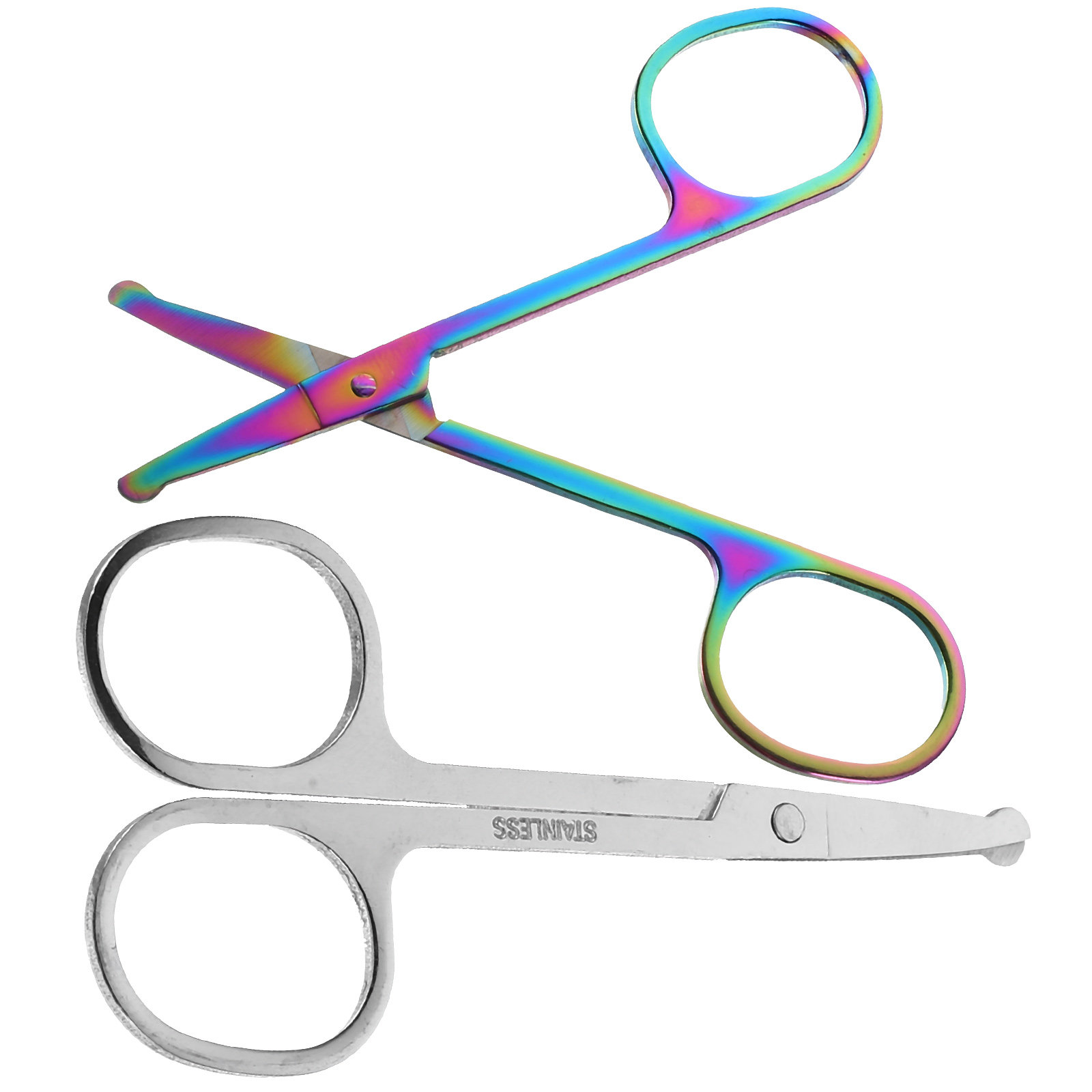 2Pcs Nose Hair Scissor Set Rou - Men'S Grooming Tips ulasan dan harga