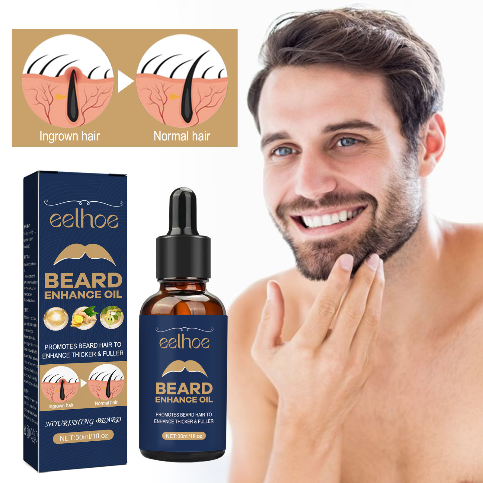 Beard Growth Oil for Men Hair  - Men'S Grooming Product ulasan dan harga