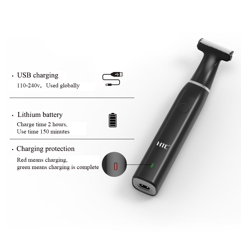 HTC Men's Electric Groin Hair  - Men'S Grooming Electric Trimmer ulasan dan harga