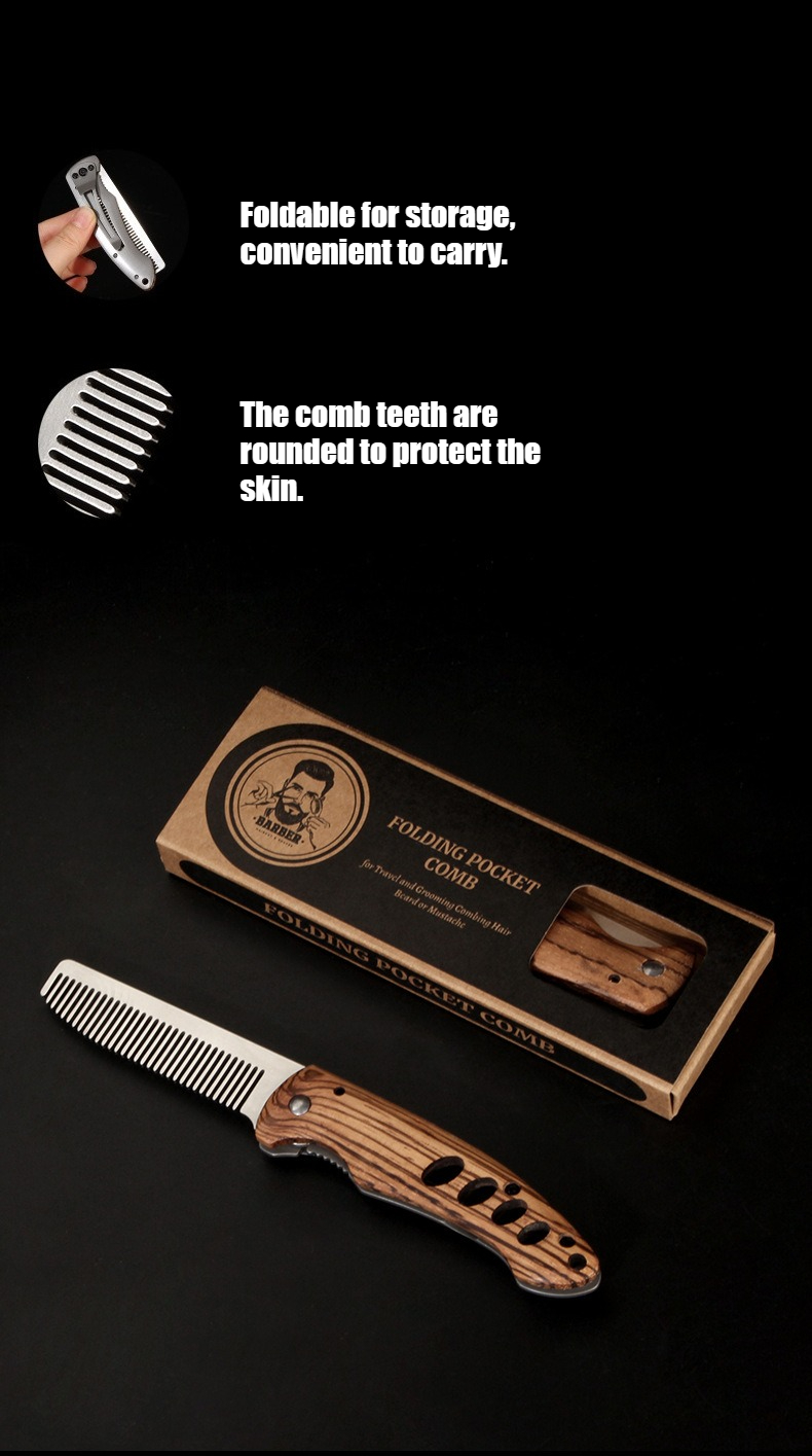 Solid Wood & Metal Folding Bea - Men'S Grooming Essentials ulasan dan harga
