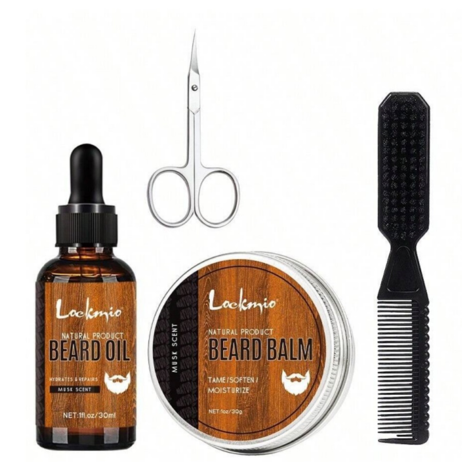 Men Beard Balm Kit Whisker Moi - Men'S Grooming Wax ulasan dan harga