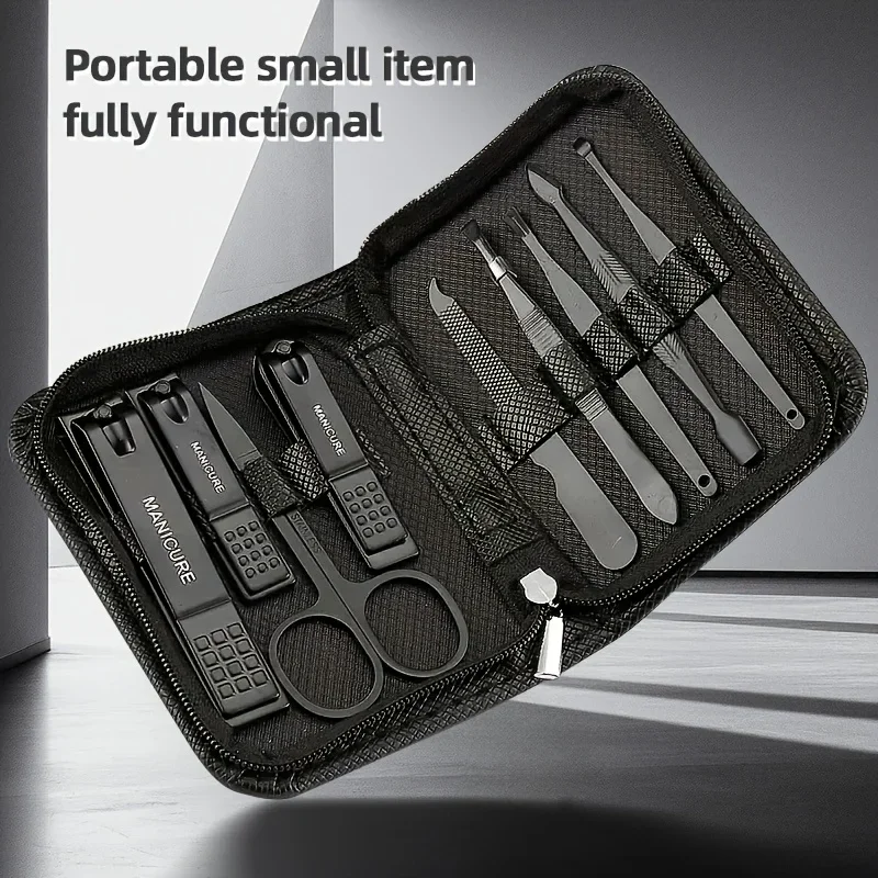 9 Piece in 1 Manicure Set Pedi - Men'S Grooming Essentials ulasan dan harga