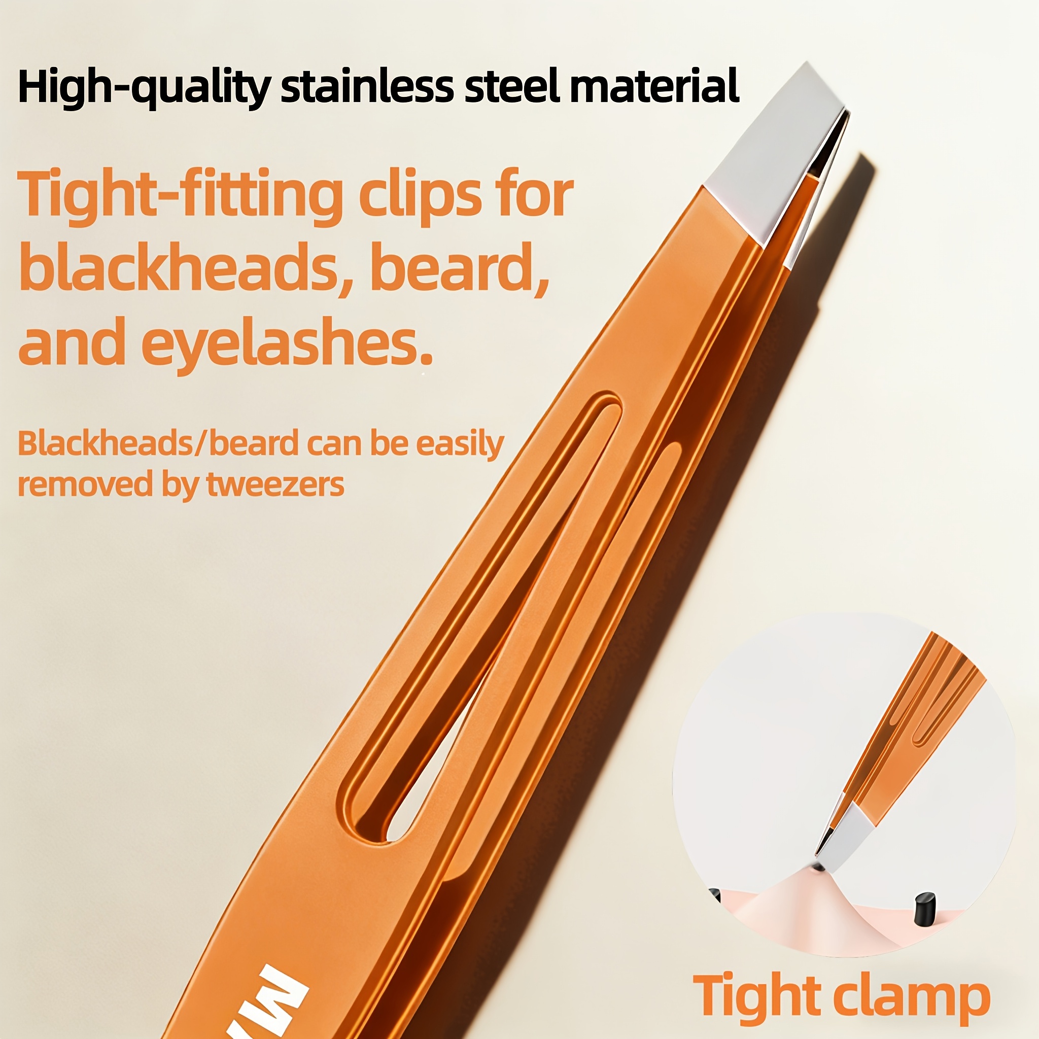 1pc Tight-Fit Slant Tip Tweeze - Men'S Grooming Tips ulasan dan harga