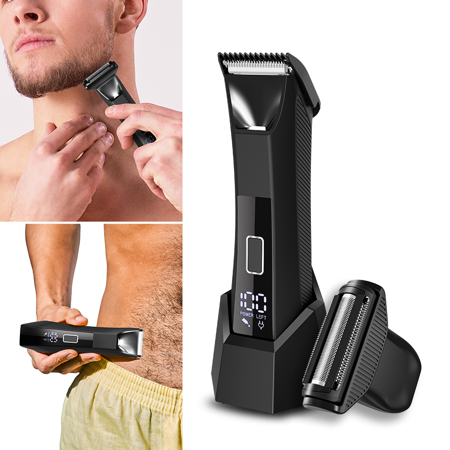 IPX6 Waterproof 2-in-1 Groin/B - Eyebrow Razor Trimmer ulasan dan harga