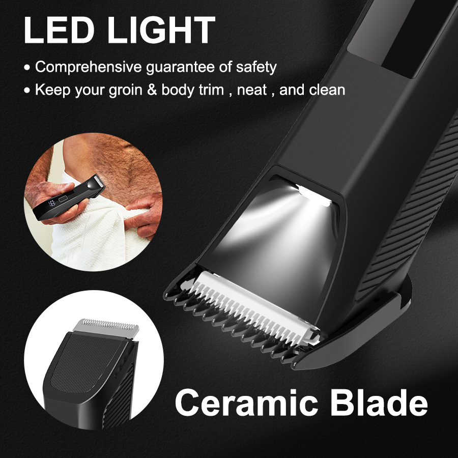 IPX6 Waterproof 2-in-1 Groin/B - Eyebrow Razor Trimmer ulasan dan harga