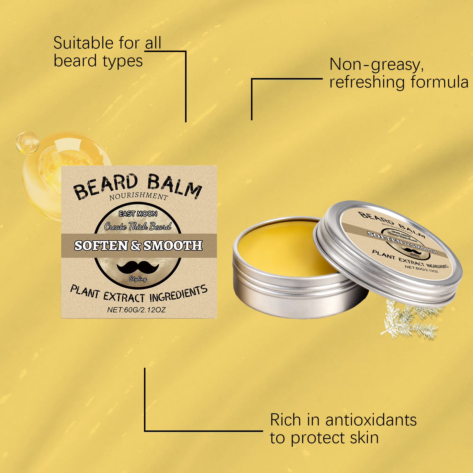 Men's Beard WaxSoft, Smooth &  - Men'S Grooming Wax ulasan dan harga