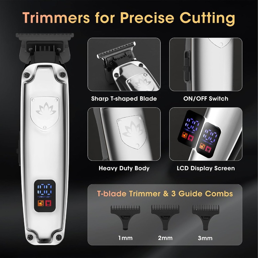Cordless Hair Clippers for Men - Men'S Grooming Electric Trimmer ulasan dan harga