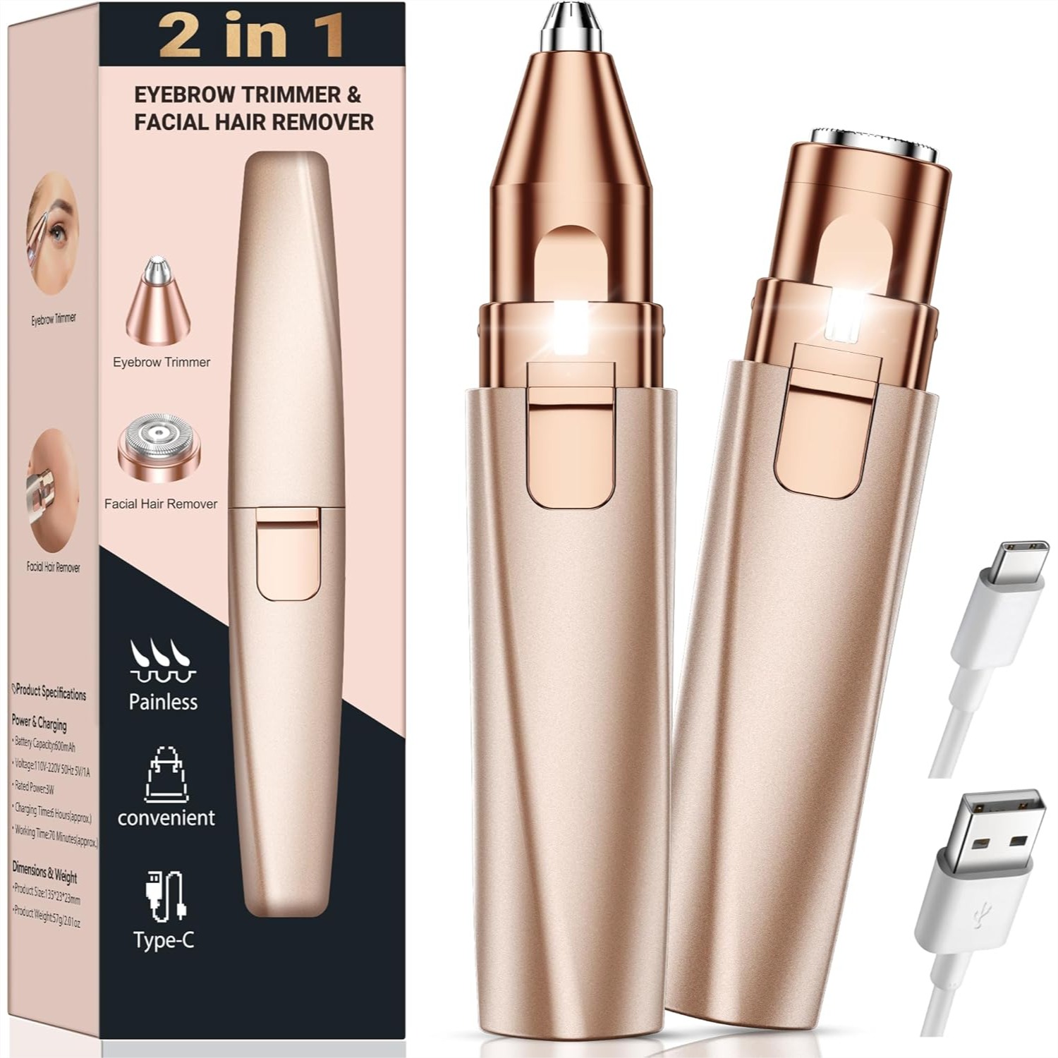 Eyebrow Trimmer Facial Hair Re - Eyebrow Razor Trimmer ulasan dan harga