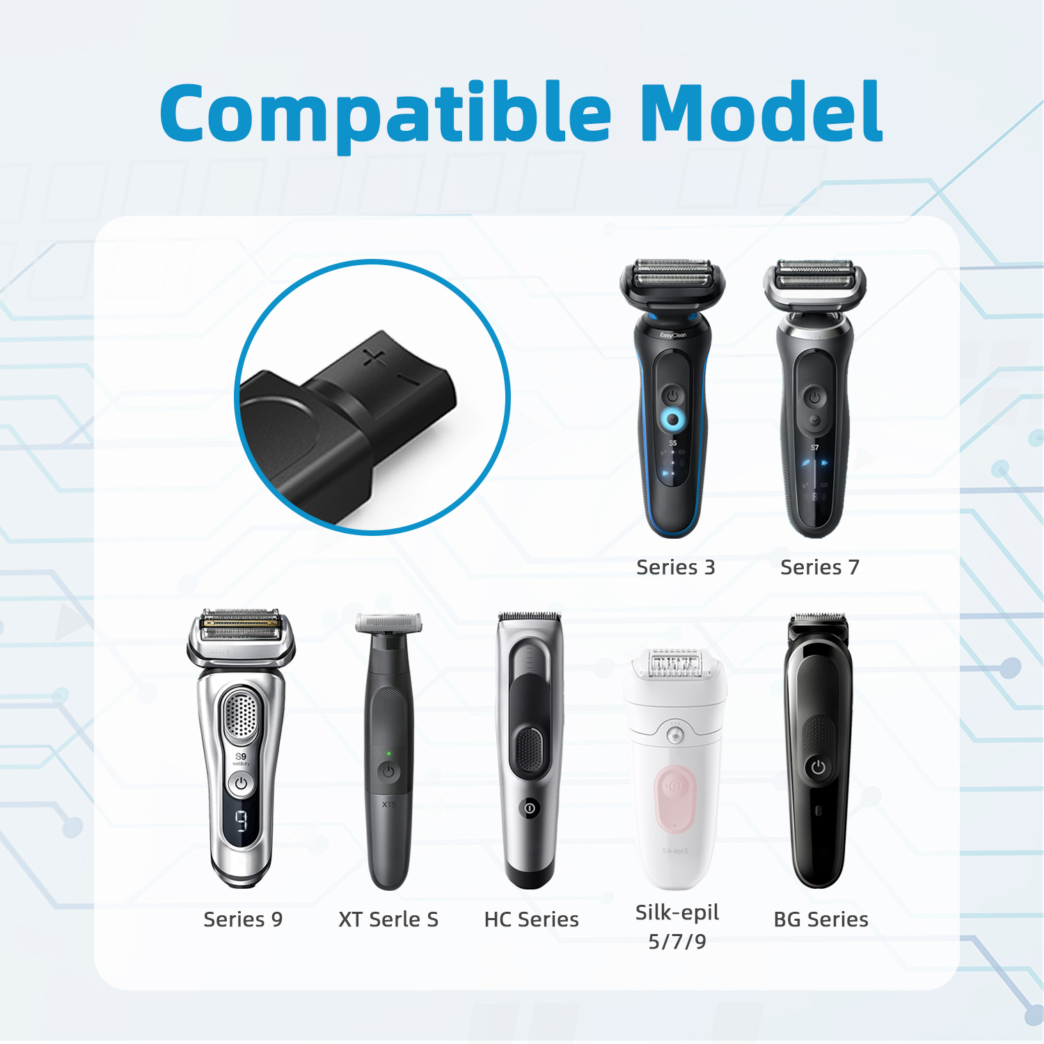 12V Type-C Shaver Adapter Char - Men'S Grooming Trimmer ulasan dan harga
