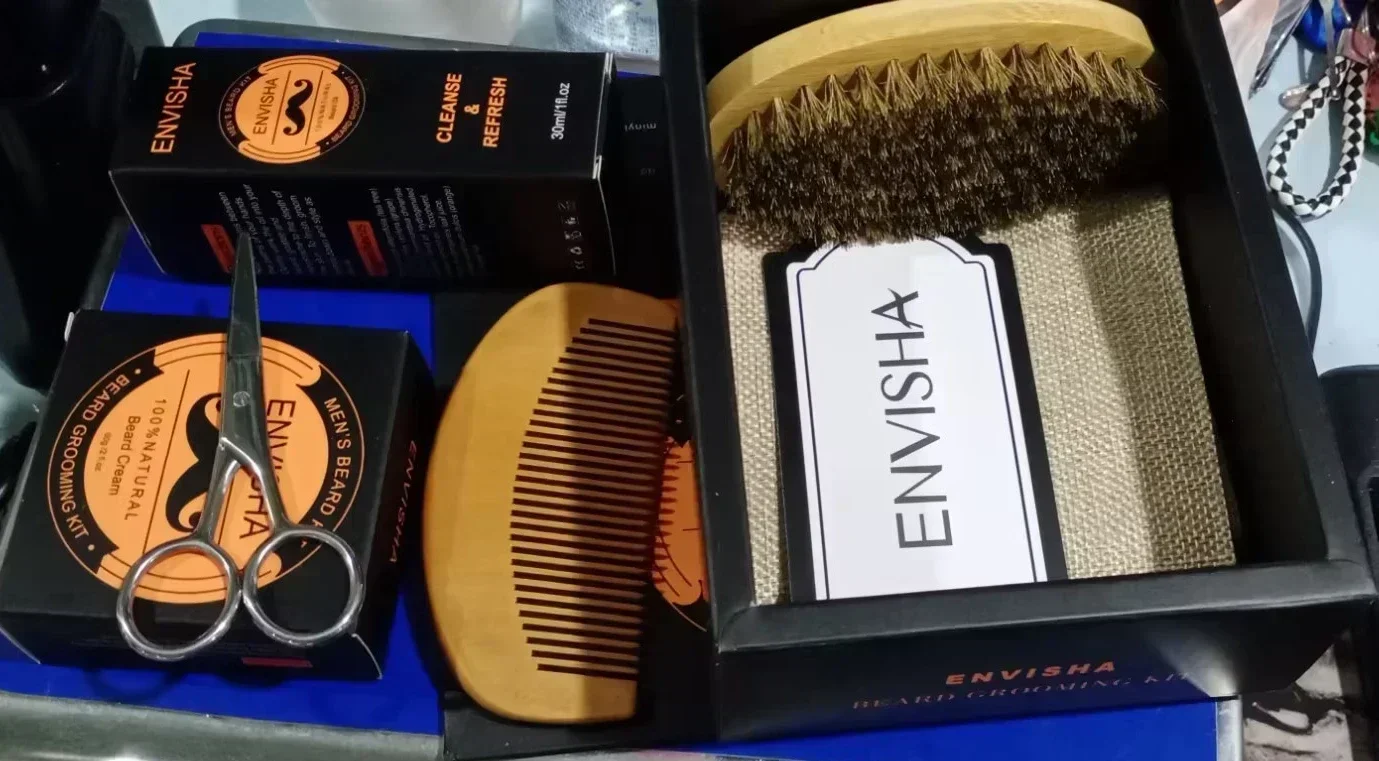 6pcs/set Men Beard Barba Groom - Men'S Grooming Wax ulasan dan harga