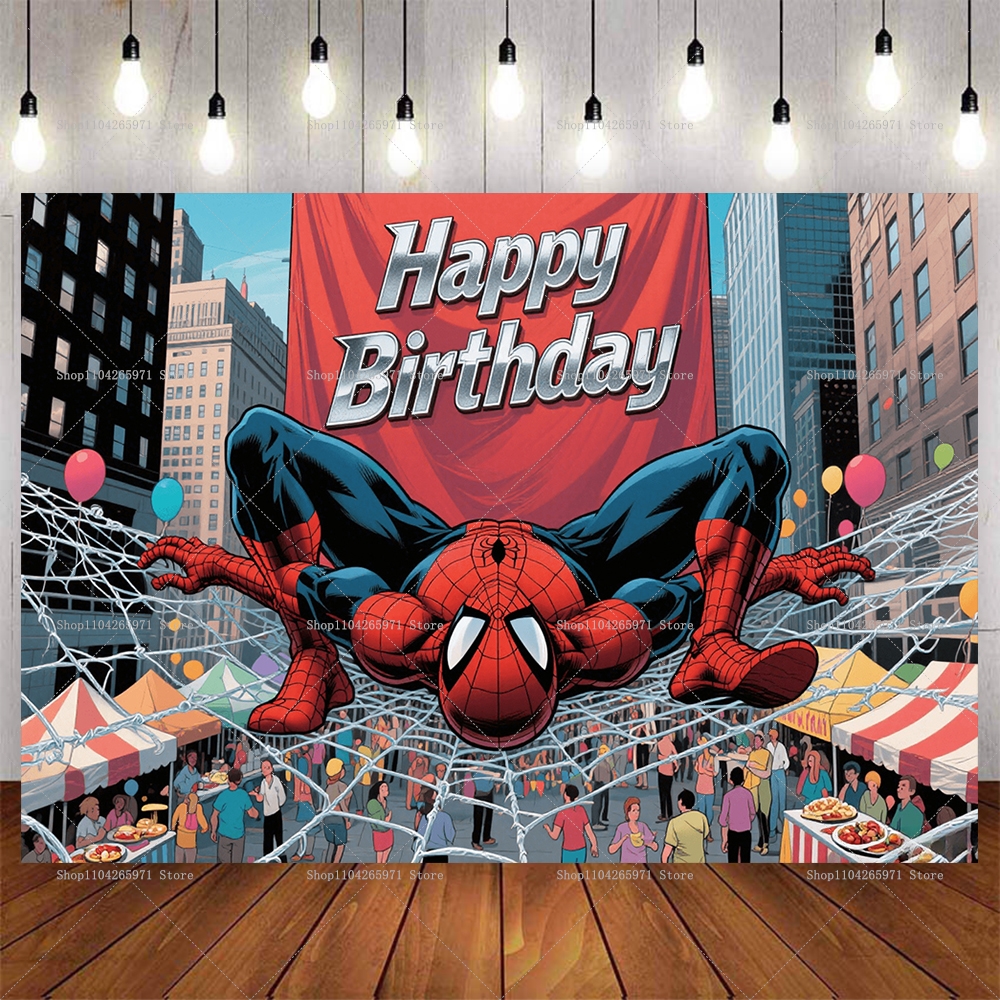 Cool Spider-Man Birthday Backd - Men'S Grooming Wedding Day ulasan dan harga