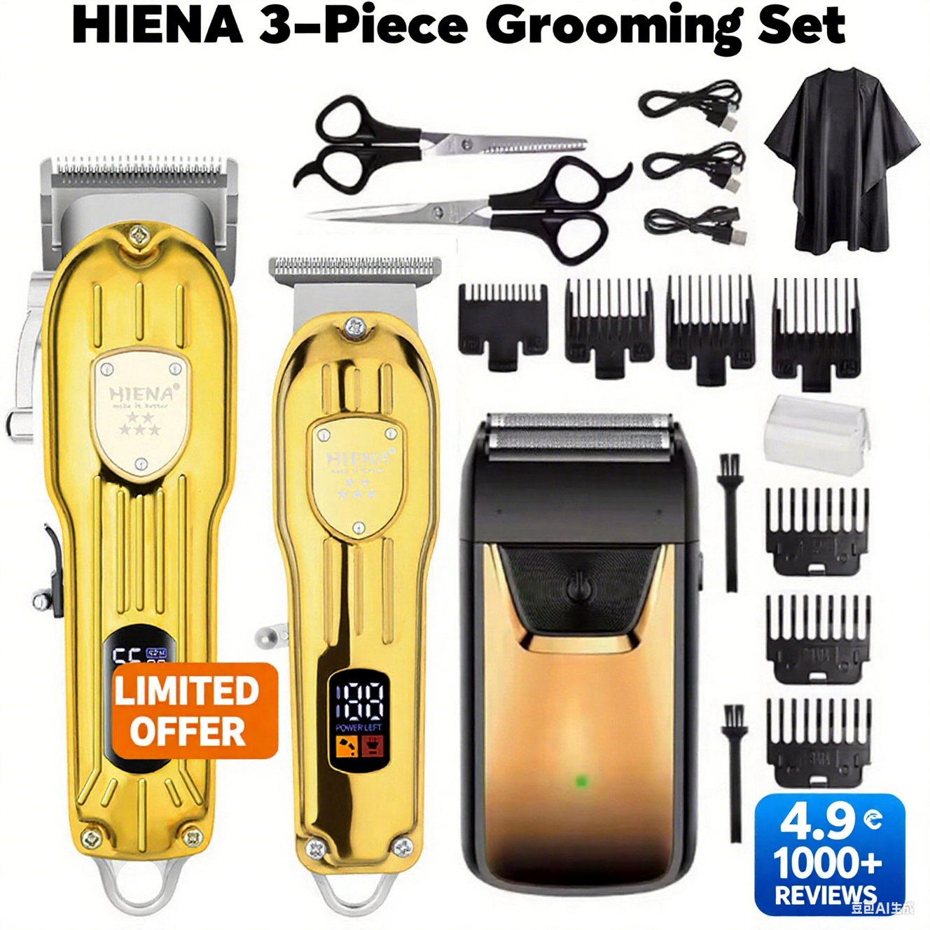 HIENA hair machine 3 in1/1pc H - Men'S Grooming Ear Hair ulasan dan harga