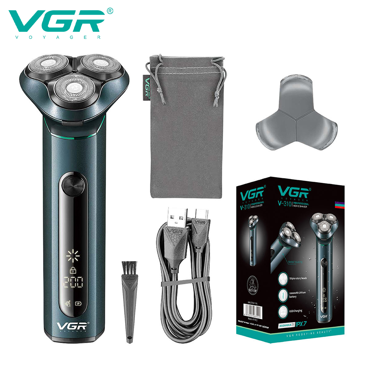VGR 310 Electric Shaver Rotary - Eyebrow Razor Trimmer ulasan dan harga