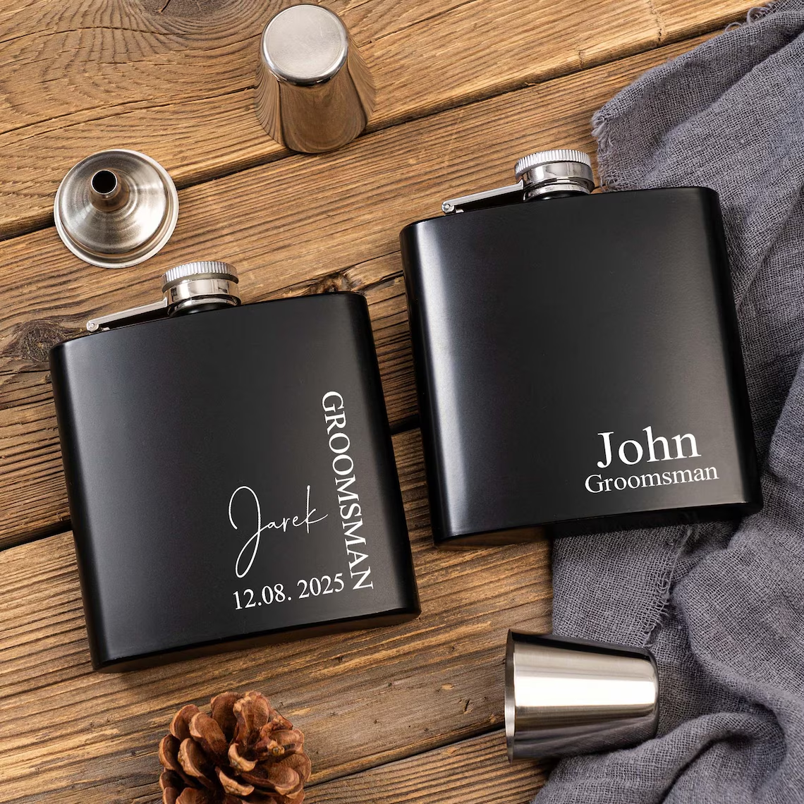 Personalized Name Hip Flask Se - Men'S Grooming Wedding Day ulasan dan harga